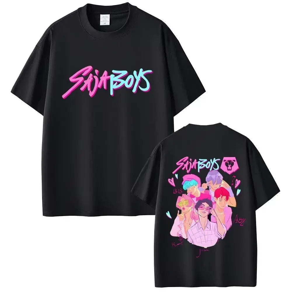 KPop Demon Hunters T-shirts Saja Boys Tshirt rt