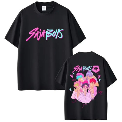 KPop Demon Hunters T-shirts Saja Boys Tshirt rt