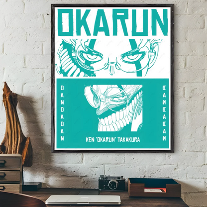 JAPAN Anime D-Dandadan Ken T-Takakura Poster Sticky Wall Art Printing Waterproof Home Living Bed Room Bar Aesthetic Decor