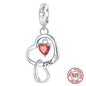 Fit 925 Original Bracelets Zircon Skeleton Angel Celtic Knot Trinity Knot 925 Silver Charms Beads DIY Birthday Jewelry Gift