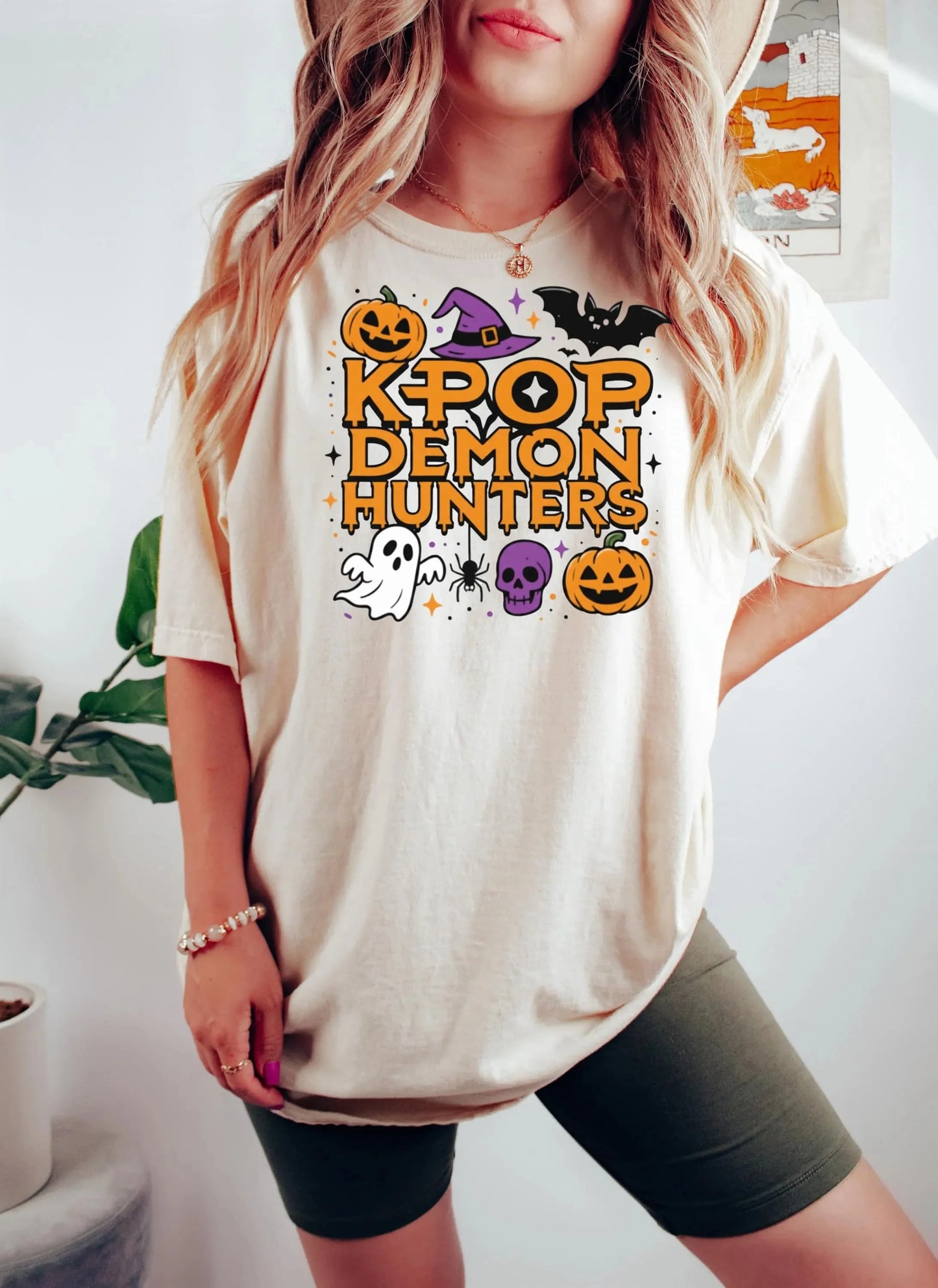 Halloween Kpop Demon Hunters T Shirt Halloween Huntrix Anime Idols Comfort Color Unisex Youth Shirt Kpop Movie Fan Shirt