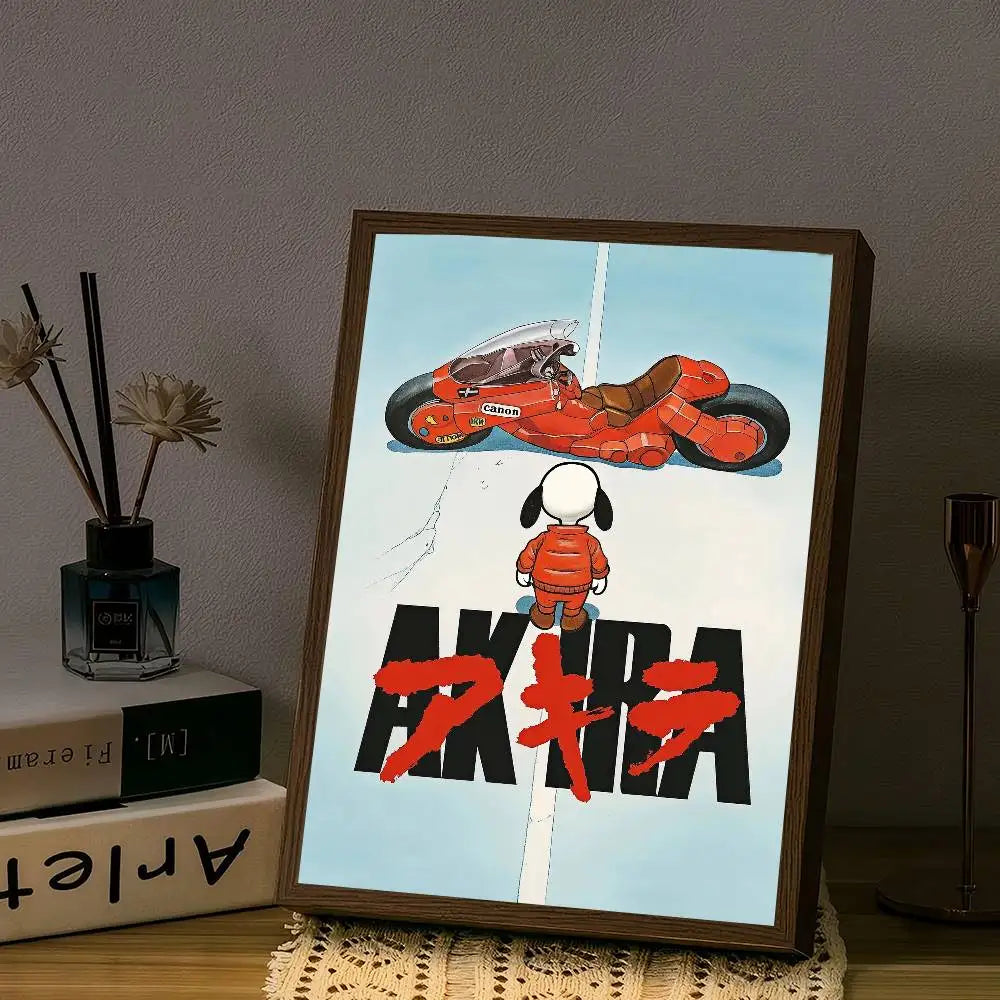 Anime S-Snoopy Classical Movie DIY Sticky Poster Fancy Wall Sticker For Living Room Bar Decoration Wall Decor