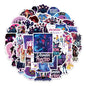 A50/55/60Pcs KPop Demon Hunters Stickers KPop Demon Hunters DIY Stickers Scrapbooking Phone Luggage Skateboard Waterproof Decals