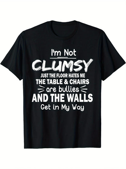 Im Not Clumsy Graphic Mens Short Sleeve T-shirt
