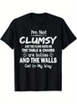 Im Not Clumsy Graphic Mens Short Sleeve T-shirt