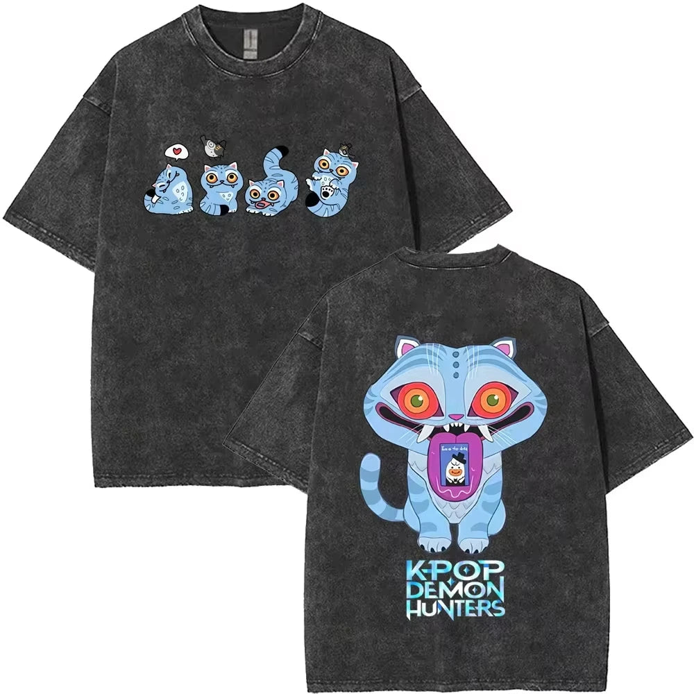 Huntrix Kpop Demon Hunter Washed T-Shirt