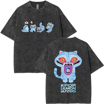 Huntrix Kpop Demon Hunter Washed T-Shirt