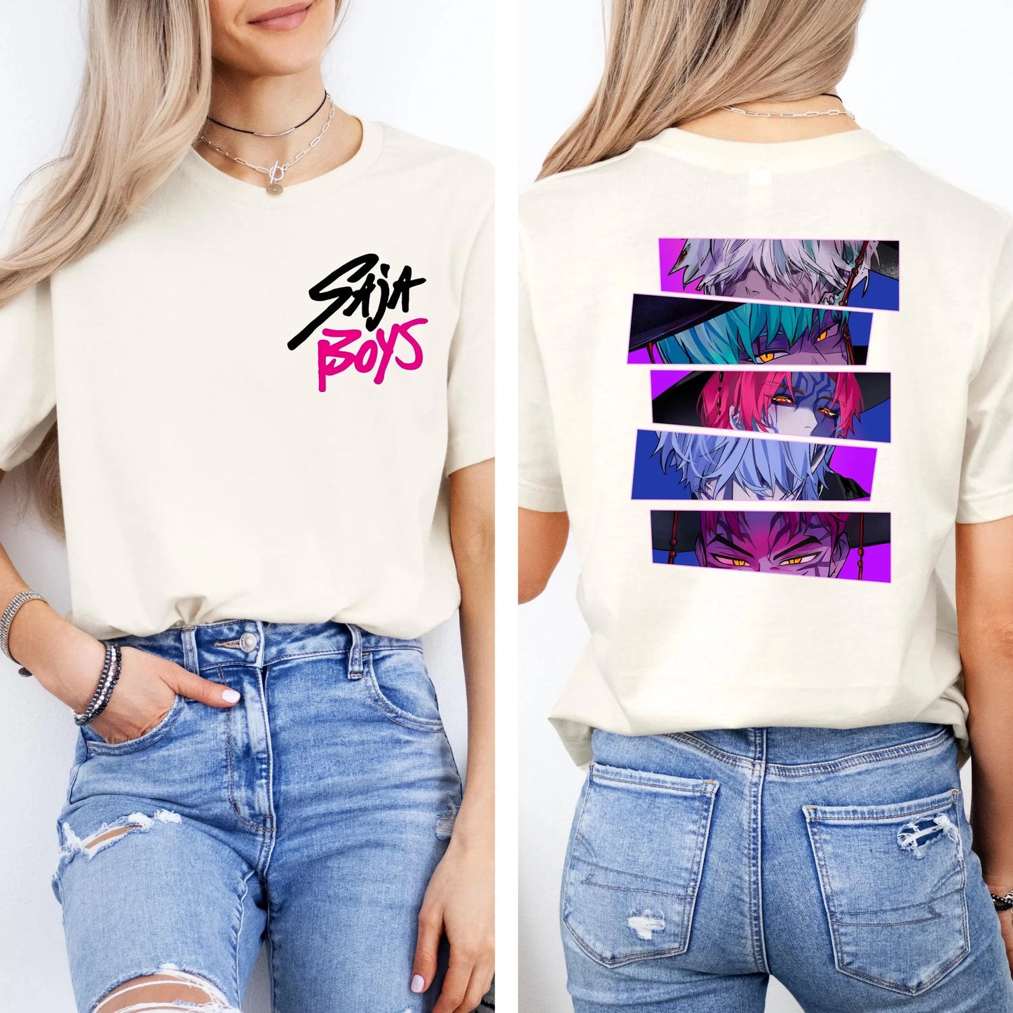 Retro Huntrix Kpop Demon Hunters T Shirt Huntrix Girl Shirt Kpop Group Shirt Mira Rumi Joey Shirt Demon Hunter Merch Tee