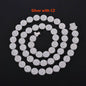 Original Full Moissanite Necklace Chain Silver 925 Plated 18k White Gold for Men Women Bracelets Fine Jewelry with GRA Certified