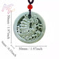 Light Green Natural Jade Flower Heart Pendant Necklace Real Jewellery Carved Gemstone Fashion Charm Amulet Gifts for Women Men