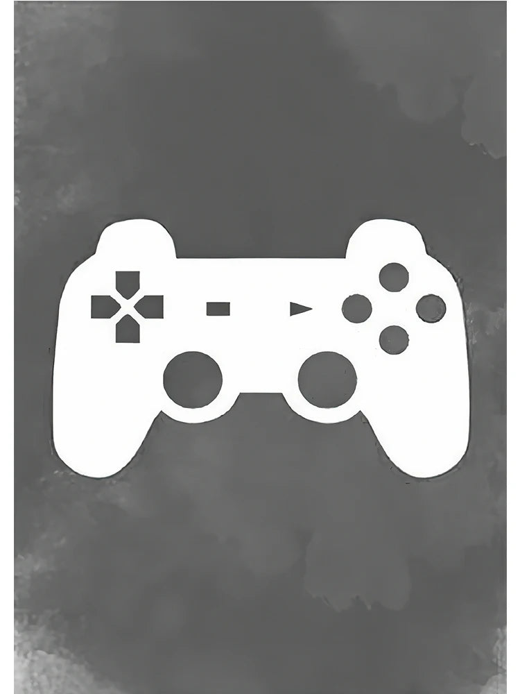 Gamepad Abstract Poster Canvas Painting Print Wall Art Picture Game Player Children'S Room Decorative Painting Boy Gift