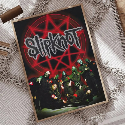 1pc Rock Band S-Slipknot L-Live At Msg Poster Print For Bedroom Living Room Home Decor Painting Wall Art HD Picture Mural