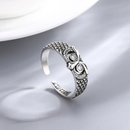 925 Sterling Silver Owl Zircon Woman Rings Wedding Fine Jewelry Best Sellers 2022 Products  GaaBou Jewellery