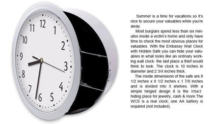 jewelry clock safe clock creative living room money wall clock safe storage box clock wall clock