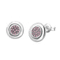 European New S925 Silver Zircon Heart-ShapedColored Earrings Suitable For Women's Holiday Exquisite Charm Jewelry Gifts