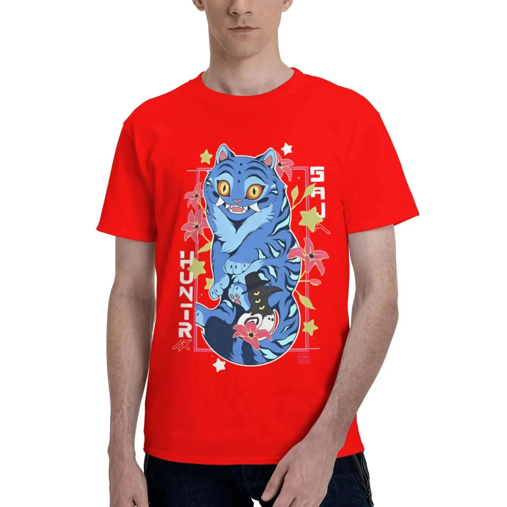 Men's and Women's T-Shirts Kpop Demon Huntrix T-Shirts Hip Hop Spring Summer T-Shirts Vintage Loose Sports Cotton Clothing Gifts