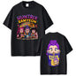 Movie KPop Demon Hunters Rumi Mira Zoey Saja Boys Derpy Tiger Double Sided Print T-shirt