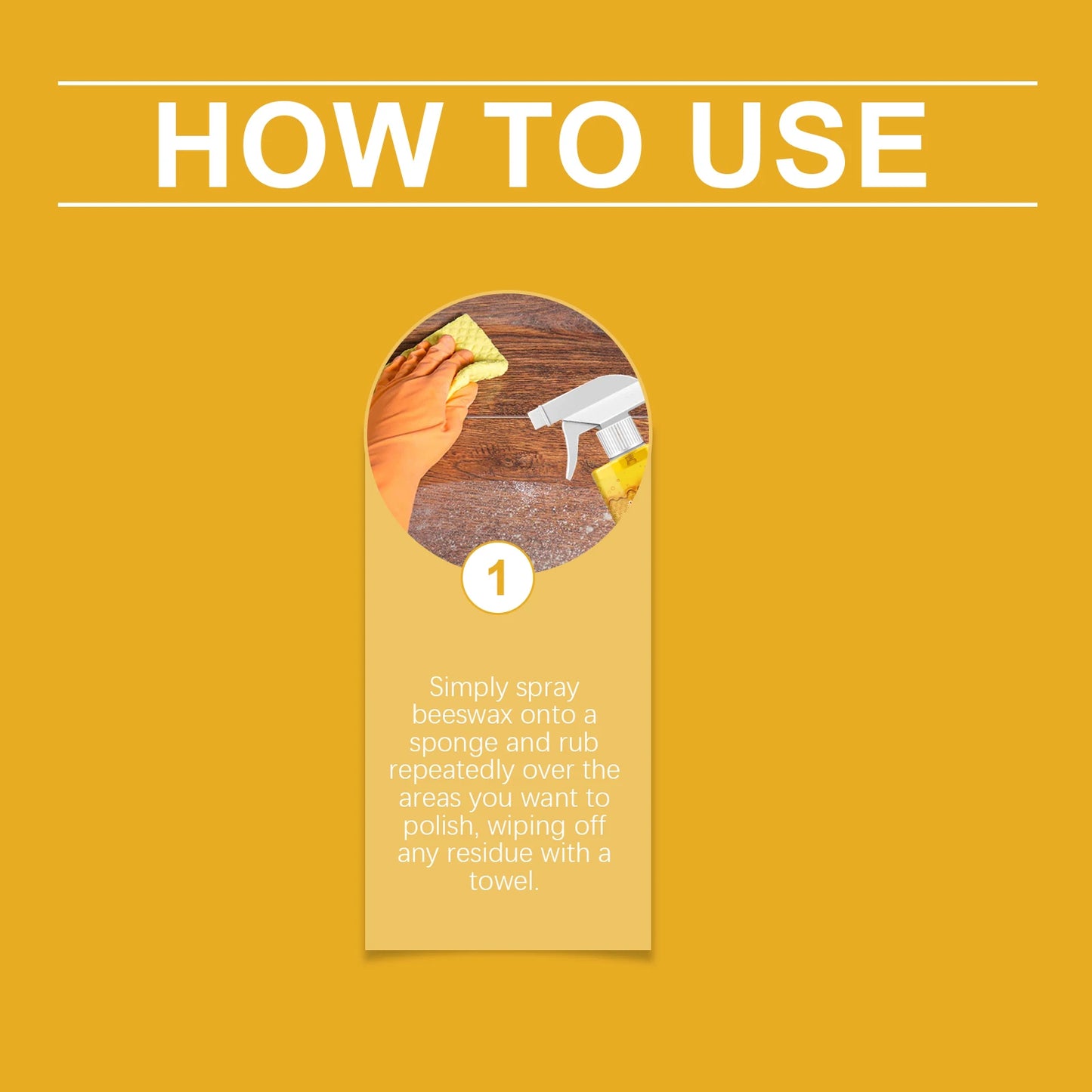 Jakehoe Beeswax Wood Polishing Spray Anti-cracked Nourishing Restoring Gloss Fresh Scent Maintainence Furniture Spray