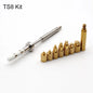 Heat Insert Nut Iron Tip TS100 TS101 Soldering Iron Tip Insert Internal Thread Head M2-M8 Brass Hot Melt Insert Nut Insertion