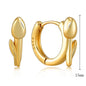 Luxury 925 Sterling Silver Ear Needle Flower Colorful Crystal Gold Earring For Women Hoop Earrings Trend Jewelry  Accessories