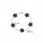 2023 New 925 Sterling Silver Women's Luxury Jewelry High Quality Pidestone Clover Bracelet Jewelry Set Free Shipping With Logo