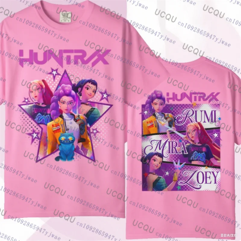 Kpop Demon Hunters Parent Child Short Sleeve Cute Kpop Demon Hunters Tee