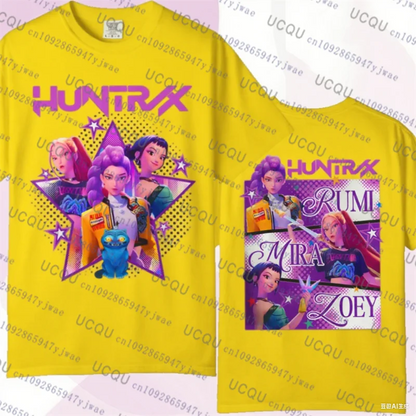 Kpop Demon Hunters Parent Child Short Sleeve Cute Kpop Demon Hunters Tee