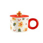 Christmas Creative Ceramic Mug Santa Claus Coffee Mugs High Beauty Drinkware Breakfast Milk Cpus Couple Water Cup Kawaii Gift