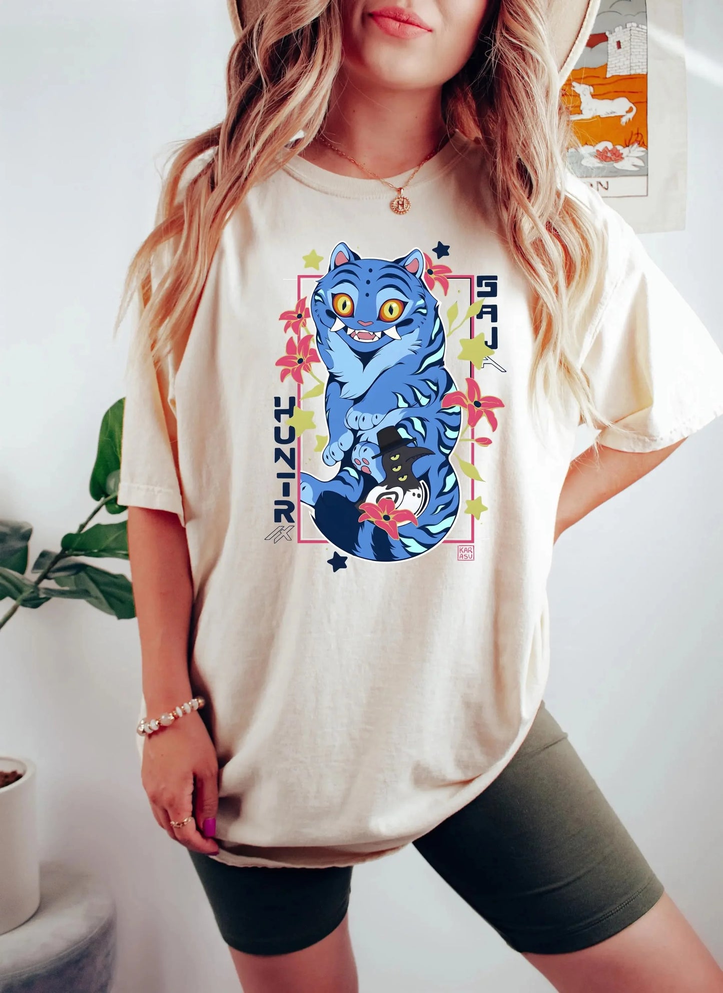 KPDH Huntrix Demon Hunters Christmas Sweatshirt, Merry Huntrix Christmas Shirt Kpop Demon Hunters Mira Rumi Derpy Tiger Shirt