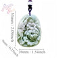 Light Green Natural Jade Flower Heart Pendant Necklace Real Jewellery Carved Gemstone Fashion Charm Amulet Gifts for Women Men