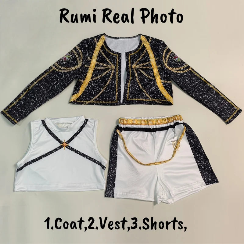 Kids K-Pop Demon Hunters Zoey Rumi Mira Costume Cosplay