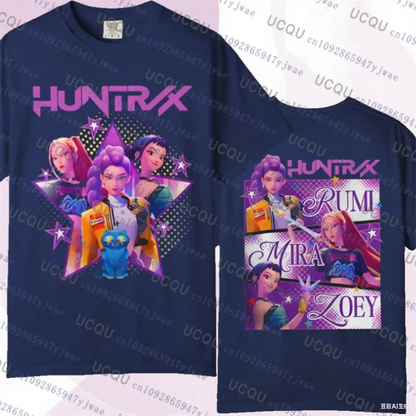 Kpop Demon Hunters Parent Child Short Sleeve Cute Kpop Demon Hunters Tee