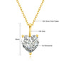Oval Cut Moissanite Diamond Pendant 14K Gold for Women 2CT 3CT D VVS1 100% Au585 Necklaces for Anniversary Gifts Classic Jewelry