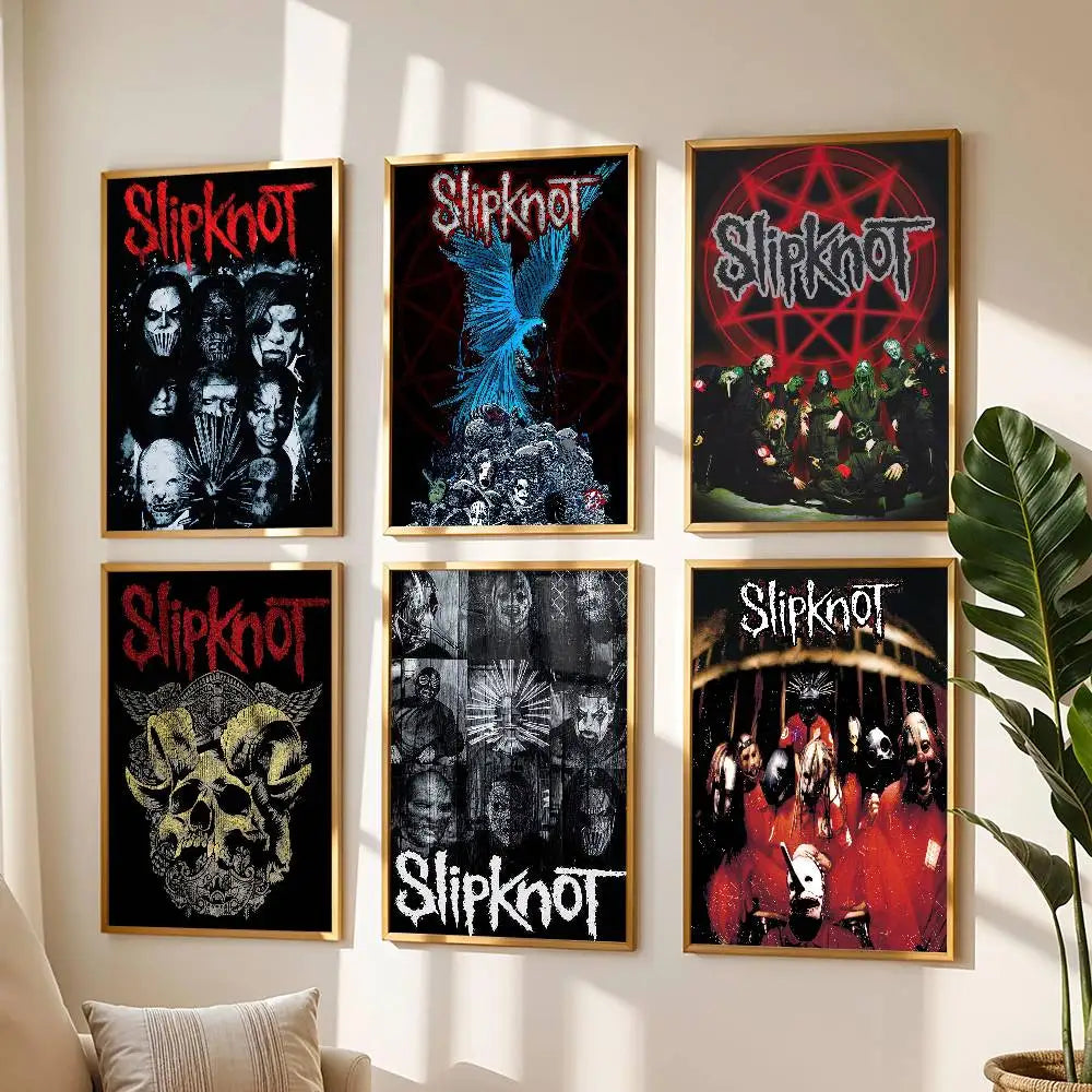 1pc Rock Band S-Slipknot L-Live At Msg Poster Print For Bedroom Living Room Home Decor Painting Wall Art HD Picture Mural