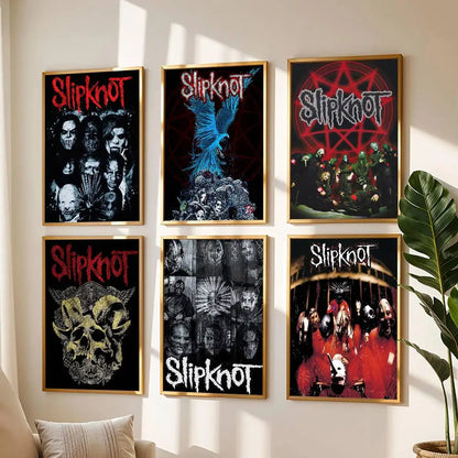 1pc Rock Band S-Slipknot L-Live At Msg Poster Print For Bedroom Living Room Home Decor Painting Wall Art HD Picture Mural
