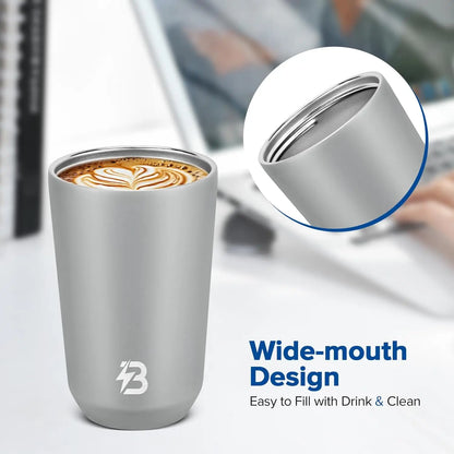 Coffee Travel Mug, 12 oz Coffee Tumbler Spill Proof Leak Proof, Portable Insulated Stainless Steel Coffee Mug with Lid for Hot a