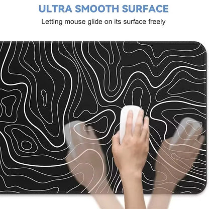 Extra Large Mouse Mat for Professional Gamers - Stitched Border Design, Anti-Slip Rubber Backing, Low Friction Surface Compatibl