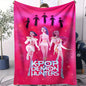 K-Pop Demon Hunters Blanket Hot Anime Flannel Blanket