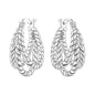 CYMYSS 2025 New 925 Sterling Silver Classic Hollow-out Versatile Hoop Earrings for Women Fine Jewelry Ideal Birthday Party Gifts