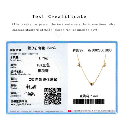 ANDYWEN 925 Sterling Silver Gold Three Zircon Queen Flower Pendant Necklace Long Choker Women Wedding Luxury FineJewelry Gift