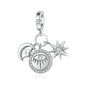 New 925 Silver Eye Palm Skull Wings Sun Pendants Charms Beads Fit Original Bracelet Accessories DIY Jewelry For Women