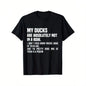 Funny 'My Ducks Are Absolutely Not In A Row' Pigeon Print T-Shirt