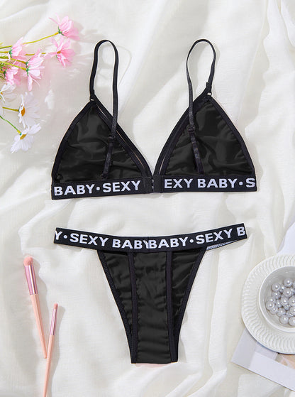 Women's Sexy Lingerie Set - Unpadded & Solid Color Collection