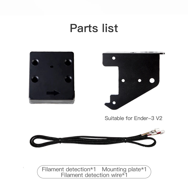 Creality Ender 3 V2 Filament Runout Sensor Smart Filament Break Detection Detector for Ender 3 Ender 3 Pro Ender3Max Ender 5Plus