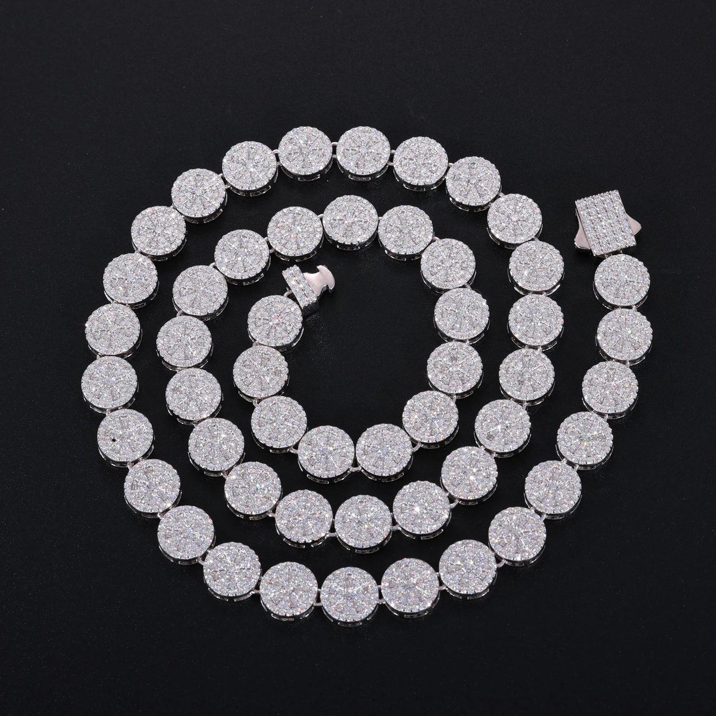 Original Full Moissanite Necklace Chain Silver 925 Plated 18k White Gold for Men Women Bracelets Fine Jewelry with GRA Certified