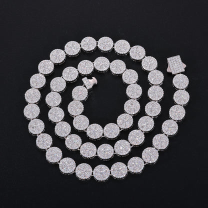 Original Full Moissanite Necklace Chain Silver 925 Plated 18k White Gold for Men Women Bracelets Fine Jewelry with GRA Certified