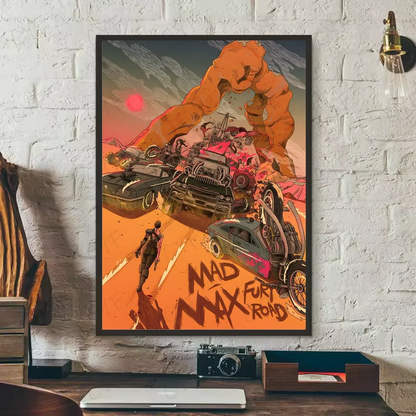 Mad Max HD Art Poster Sticky Wall Waterproof Decor for Home Living Room Bedroom Bar Aesthetic