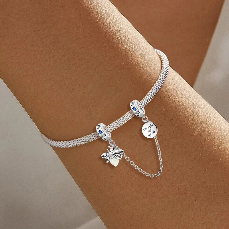 925 Sterling Silver Panda  Butterfly Kapibala Octopus Charms Beads Fit Original Pan Bracelet Bangle High Quality DIY Jewelry