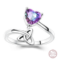 New 925 Sterling Silver Open Ring Hollow Rose Infinite Love Simple Ring Women Wedding Engagement Party Jewelry Gift