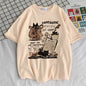 Cartoon Cat Group Printed T-Shirt